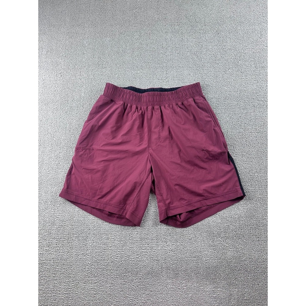 Rhone Versatility Short 7" Lined Athletic Shorts Men S Red Drawstring Sporty